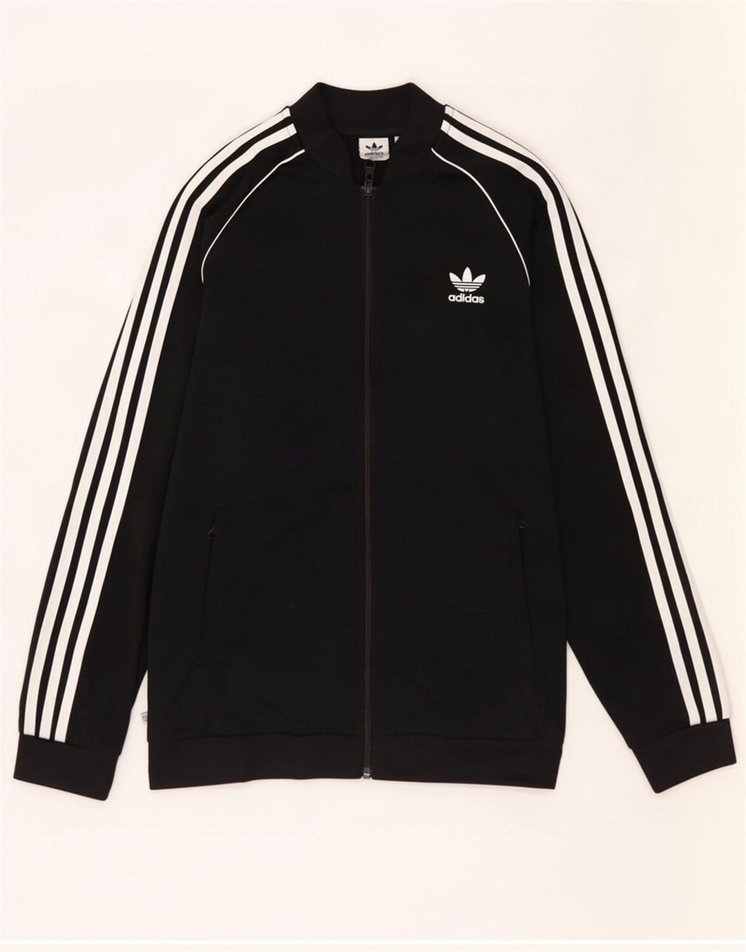 Jachetă de trening pentru băieți Adidas 15-16 ani, poliester negru
