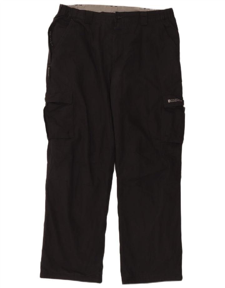 Pantaloni cargo drepti pentru bărbați Mountain Warehouse L34 L30 Poliester negru