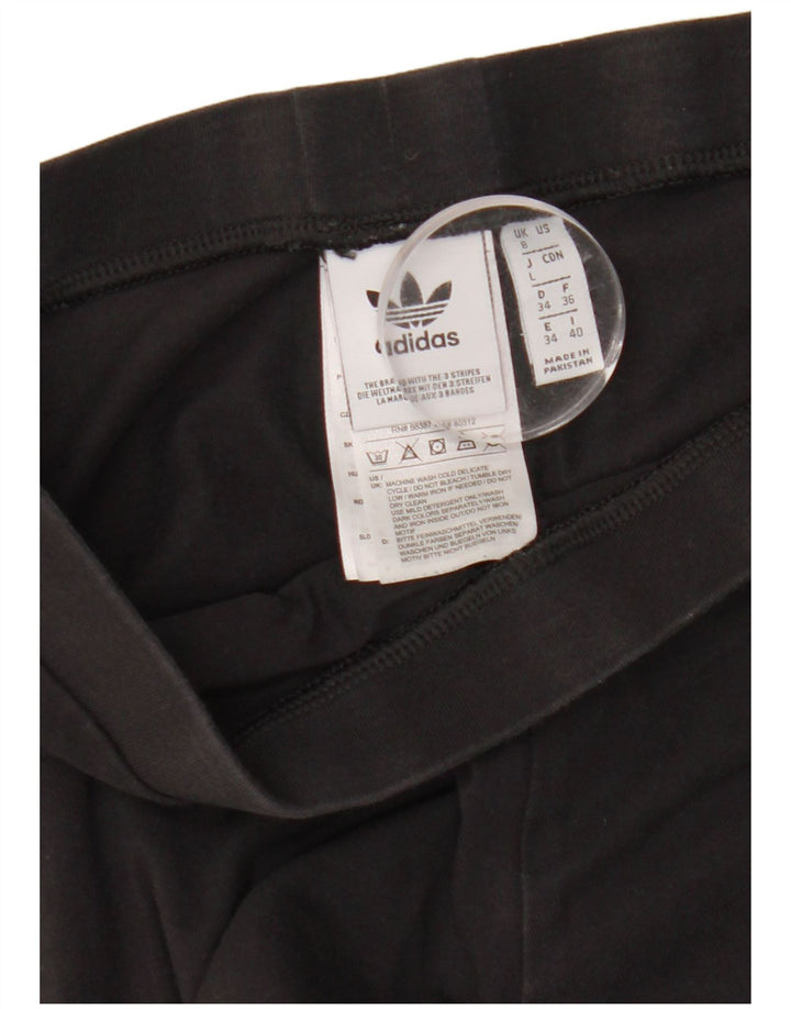 Leggings pentru femei Adidas UK 8 Small Black Bumbac