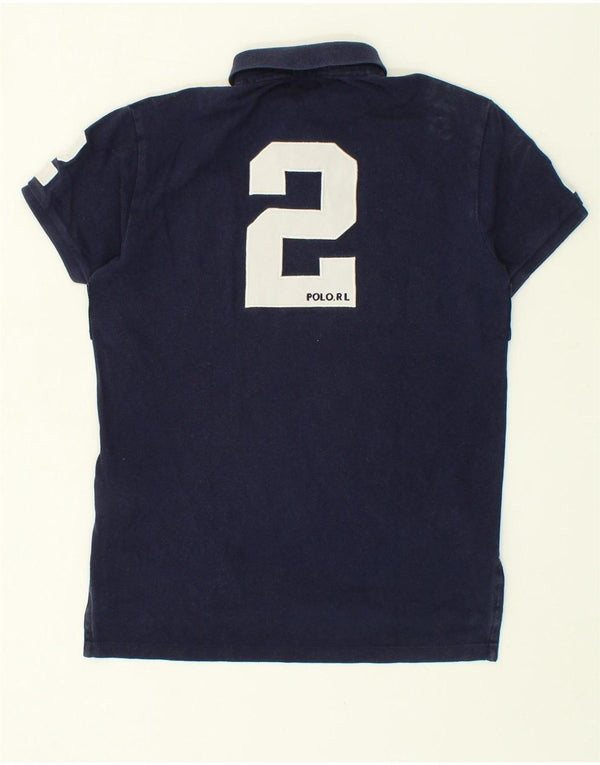 POLO RALPH LAUREN Tricou polo cu grafic rugby personalizat pentru bărbați, mic, bleumarin