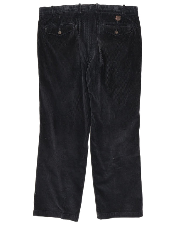 Pantaloni drepti pentru bărbați Marks & Spencer, din velur, W36 L29, bumbac bleumarin