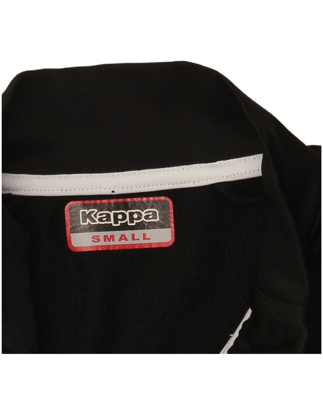 Top de trening KAPPA pentru bărbați, cu grafic, cu fermoar, cu decolteu, cu pulover, negru, colorblock