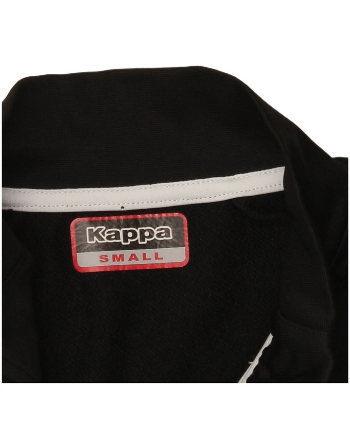 Top de trening KAPPA pentru bărbați, cu grafic, cu fermoar, cu decolteu, cu pulover, negru, colorblock