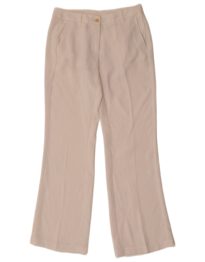 Pantaloni chino Bootcut pentru femei Benetton W28 L30 alb