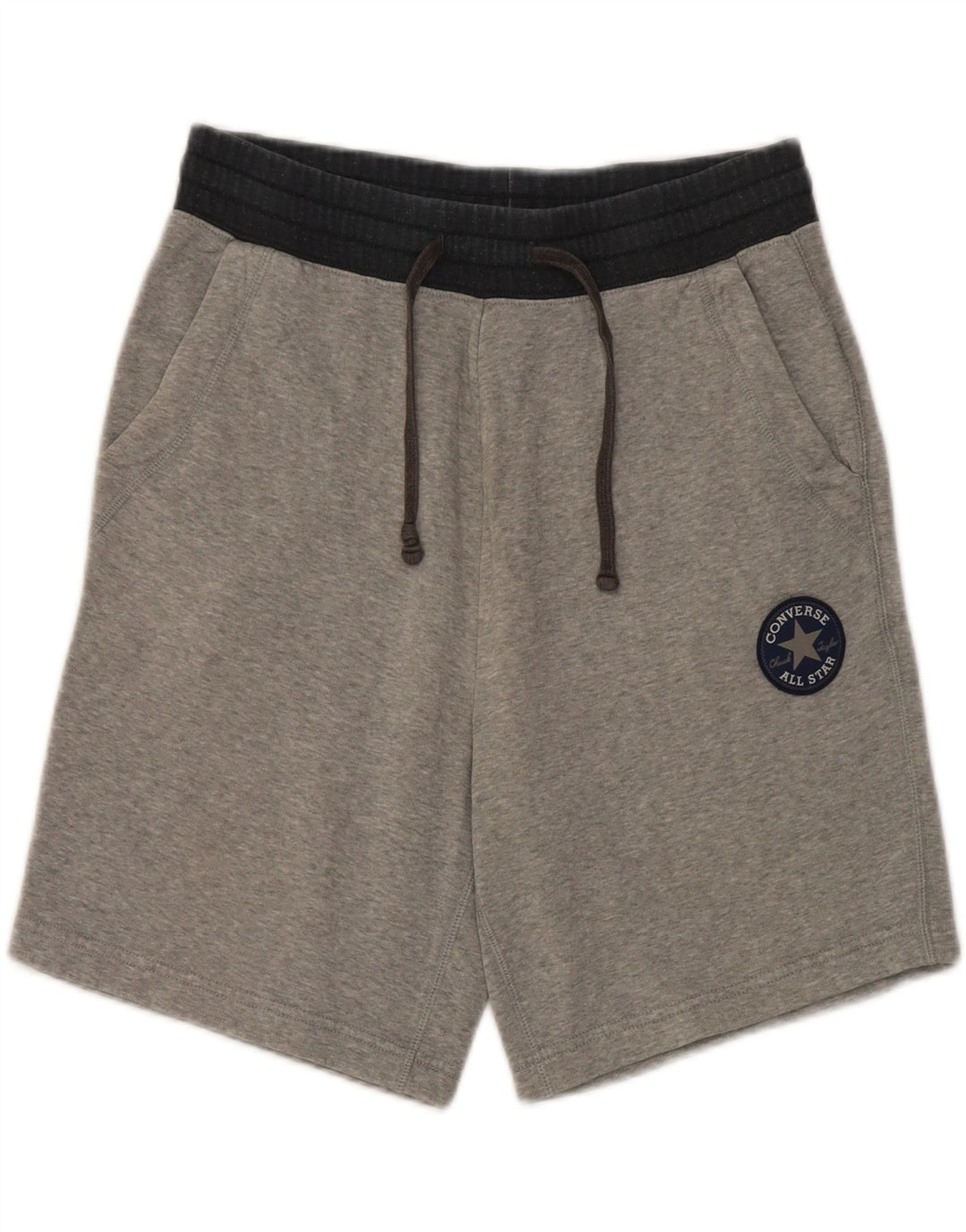 Pantaloni scurti sport Converse pentru bărbați, bumbac color bloc, gri mici