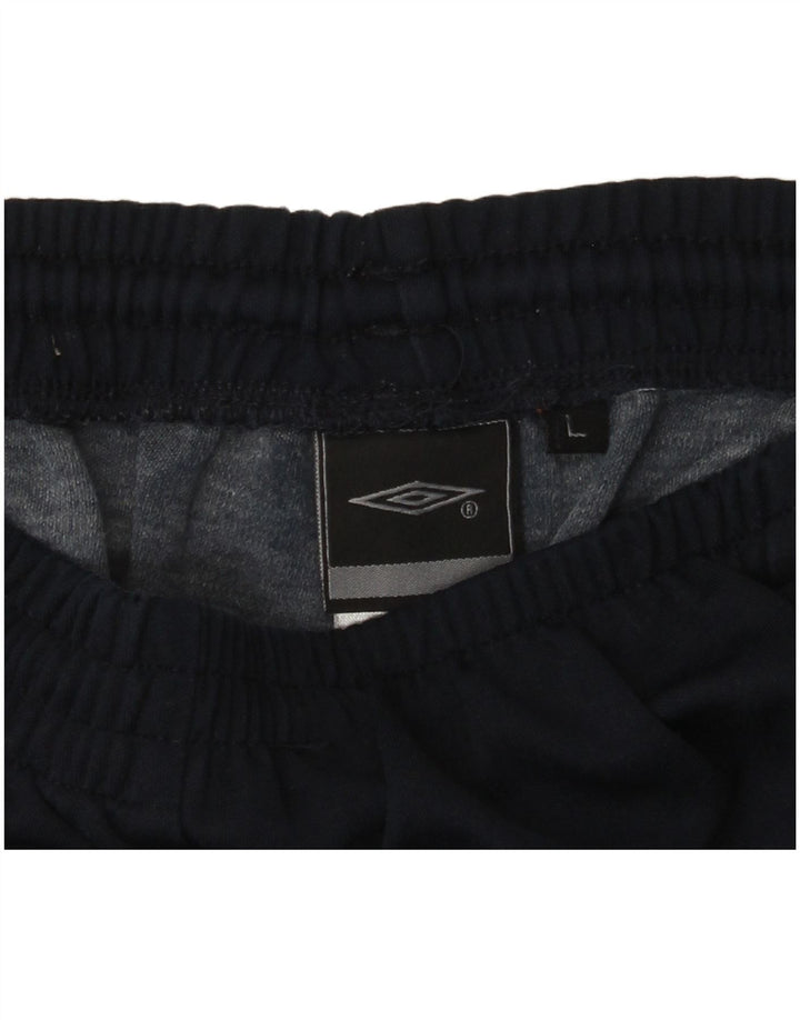 Pantaloni de trening grafic Umbro pentru bărbați, mari bleumarin