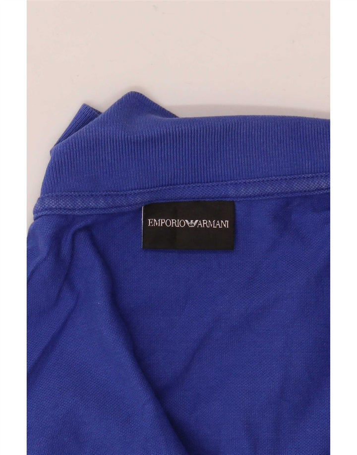 Tricou polo pentru bărbați Emporio Armani Albastru mediu