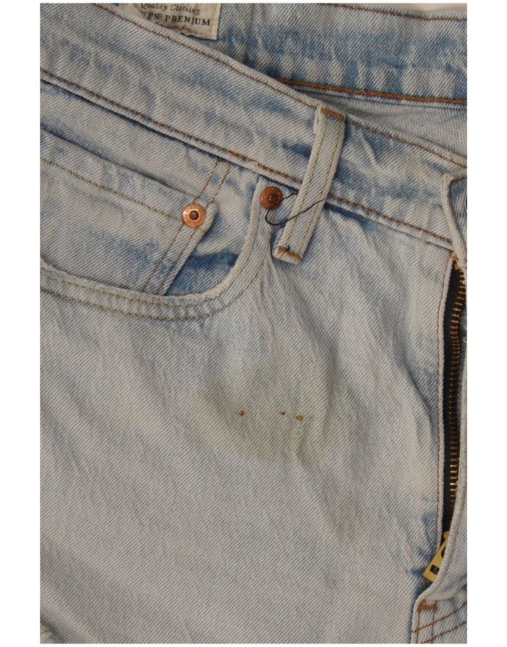 Pantaloni de damă Levi's 512 Denim Distressed Hot Pants W32 Large Blue Bumbac