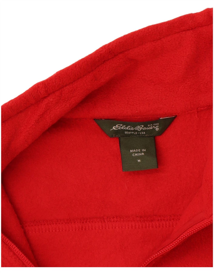 Gilet cu lână Eddie Bauer pentru femei UK 14 Poliester roșu mediu