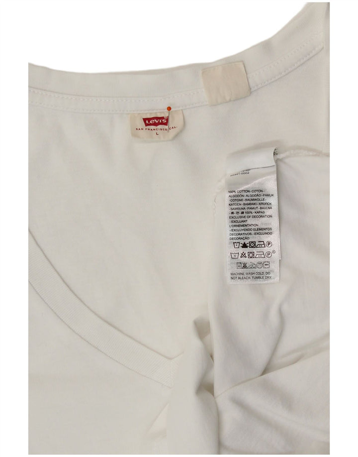 Tricou pentru femei Levi's Top UK 14 Large White Bumbac