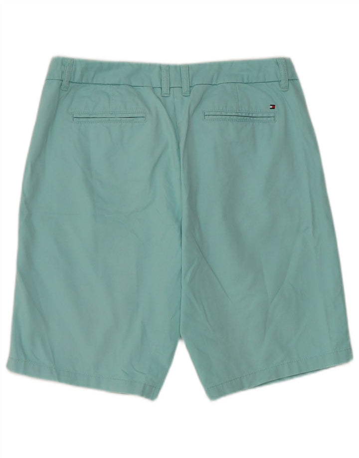 Pantaloni scurti chino Tommy Hilfiger pentru femei US 8 Medium W32, bumbac turcoaz