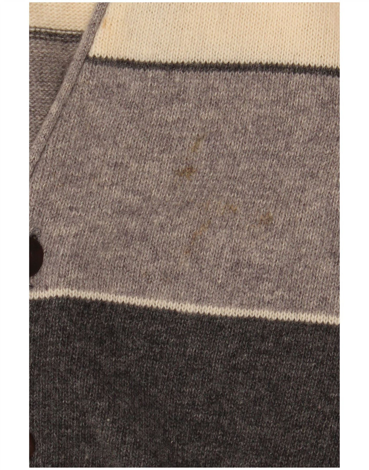 Pulover cardigan largi pentru bărbați Brian Scott IT 50 Gri mediu cu dungi