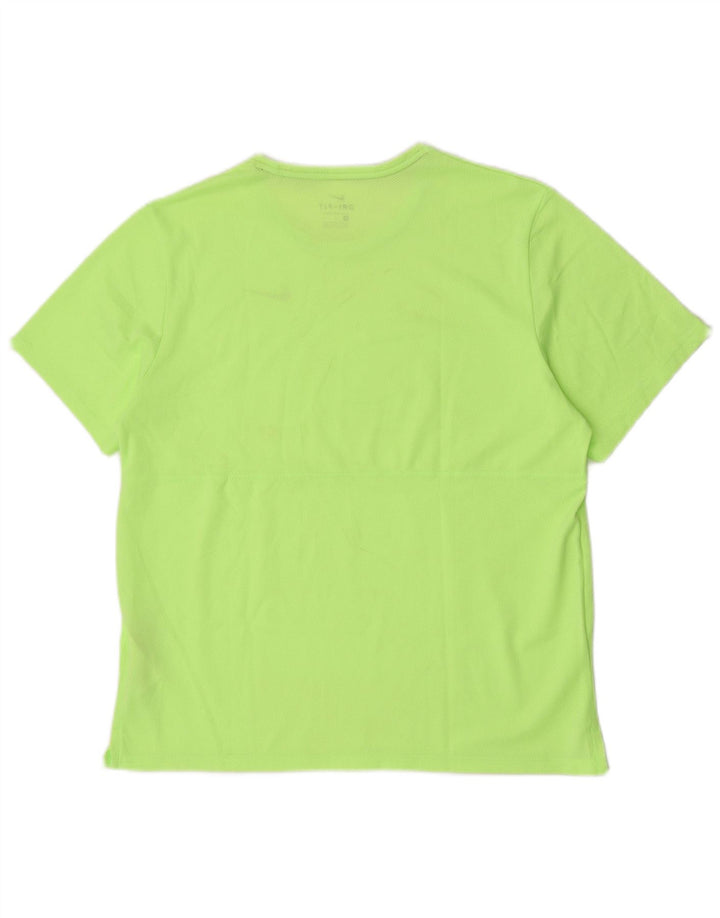 Tricou pentru alergare Nike Dri Fit pentru bărbați Top mare din poliester verde