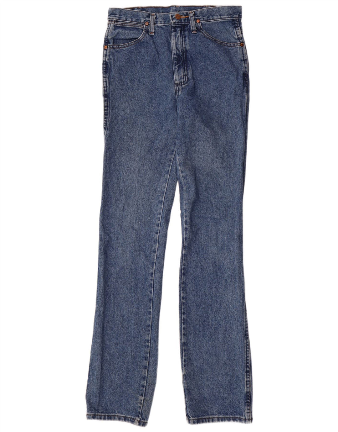 Blugi drepti pentru femei Wrangler W29 L36 Bumbac albastru