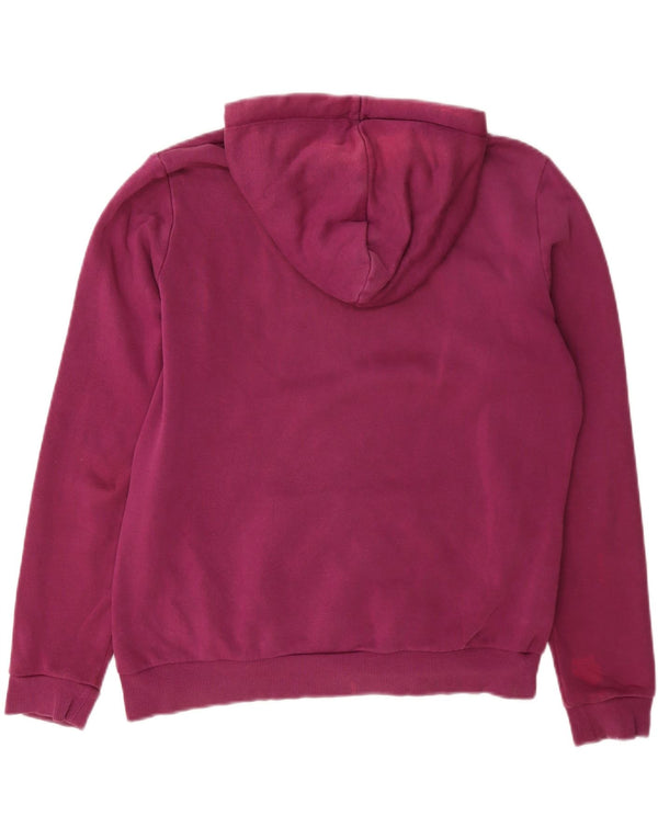 Pulover cu glugă cu grafic Puma pentru femei UK 14 Poliester violet mare