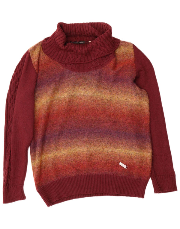 Rosanna Pellegrini Pulover pentru femei cu gât rulat IT 50 XL Bordeaux