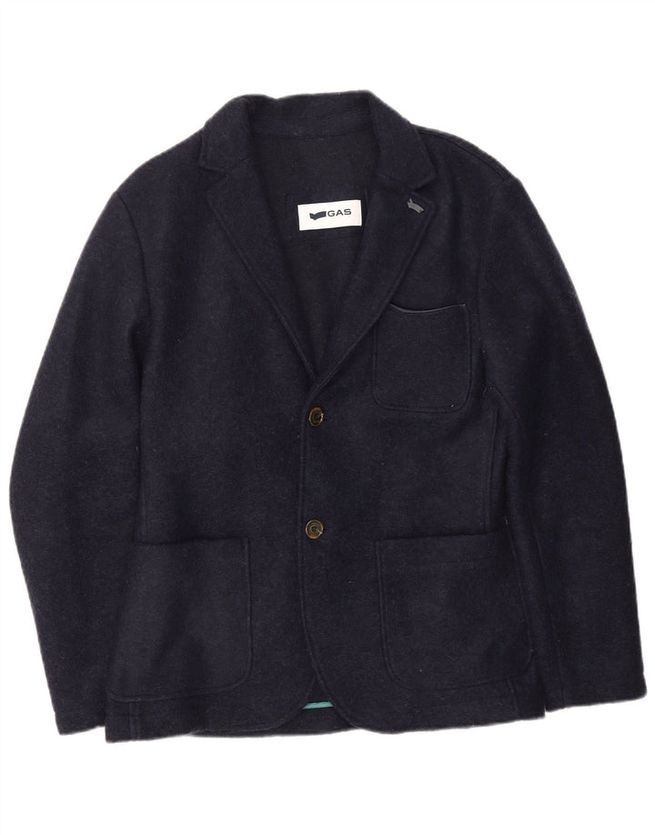 Jachetă pentru bărbați Gas Blazer cu 2 nasturi IT 48 Medium Bleumarin