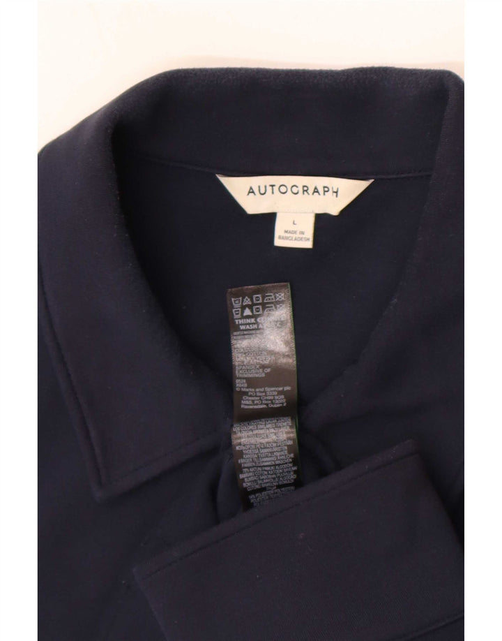 Geacă Bomber pentru bărbați Marks & Spencer Autograph UK 40 mare, albastru bleumarin, bumbac