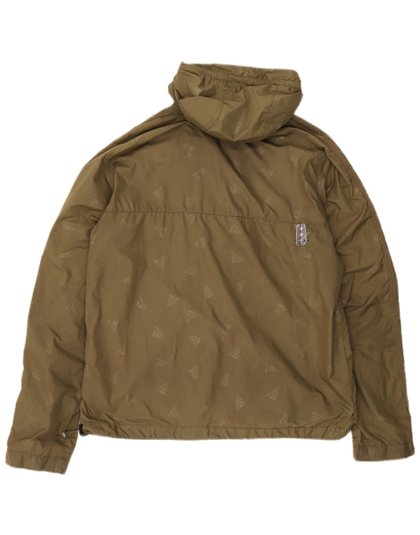 Jachetă Anorak cu glugă pentru bărbați Adidas UK 38 Medium Kaki Spotted