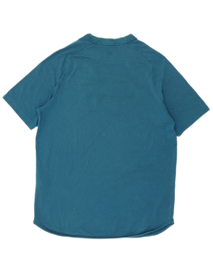 Tricou grafic pentru bărbați Under Armour Top din bumbac albastru mediu