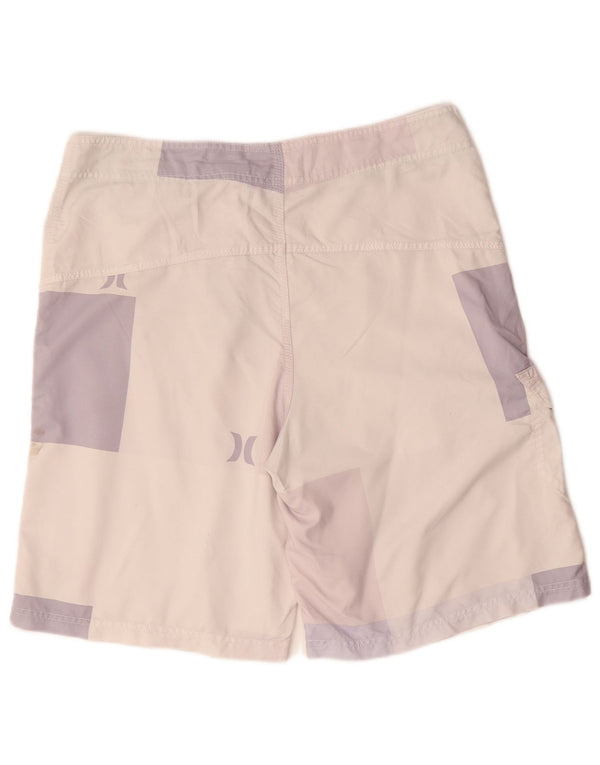 Pantaloni scurți de înot grafic HURLEY pentru bărbați, XL, roz colorblock