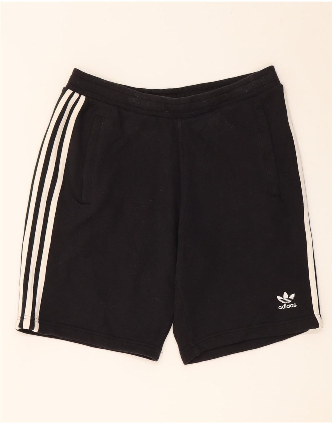 Pantaloni scurți sport pentru bărbați Adidas, bumbac mediu negru
