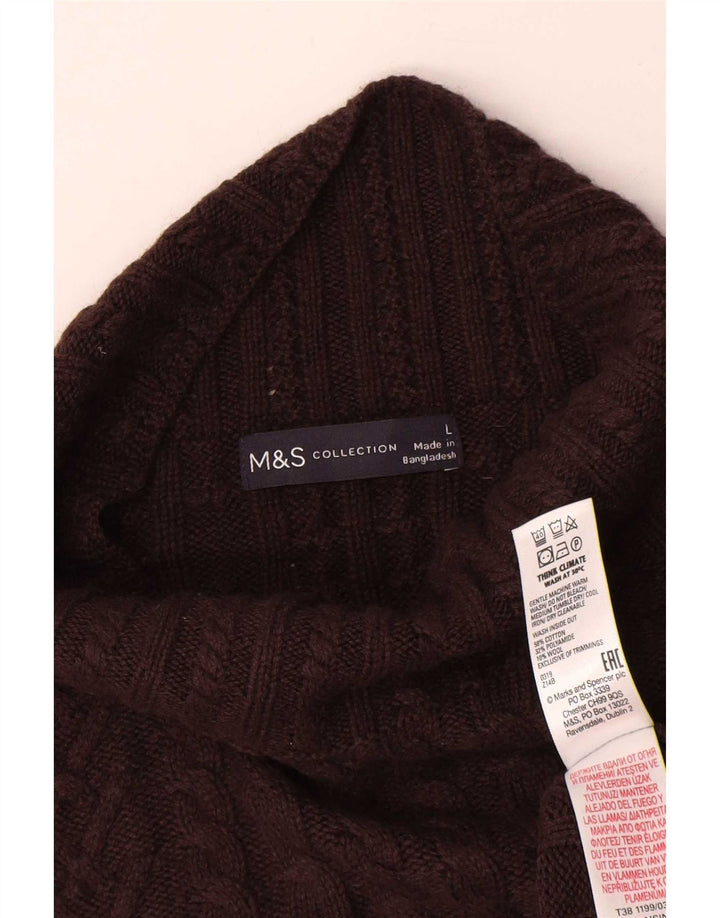 Pulover cu gât țestoasă pentru femei Marks & Spencer UK 16 Maro mare