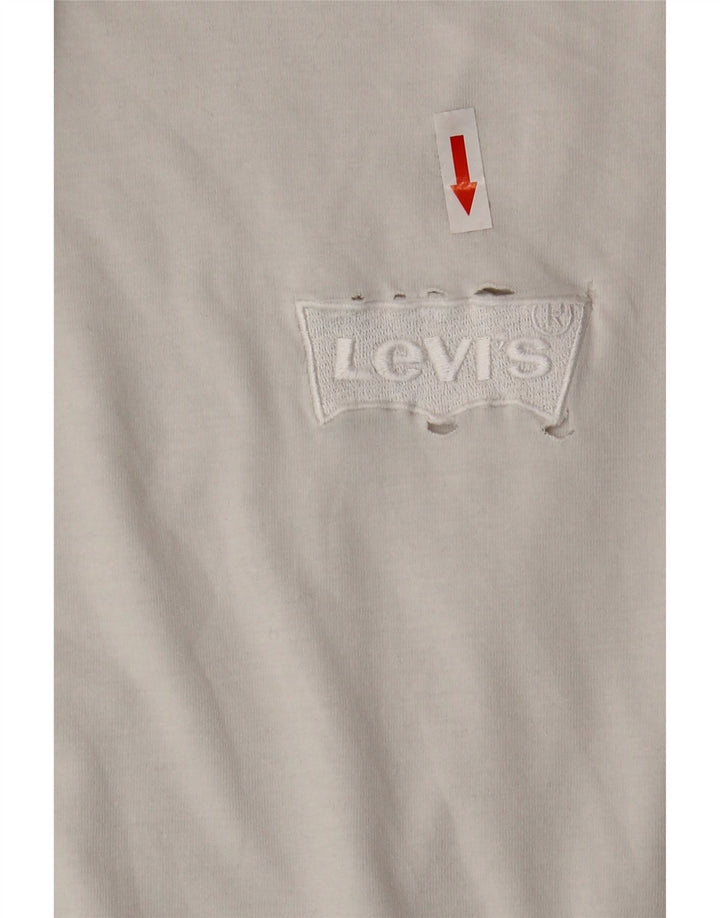 Tricou Levi's Relaxed Fit Top Mare din bumbac alb