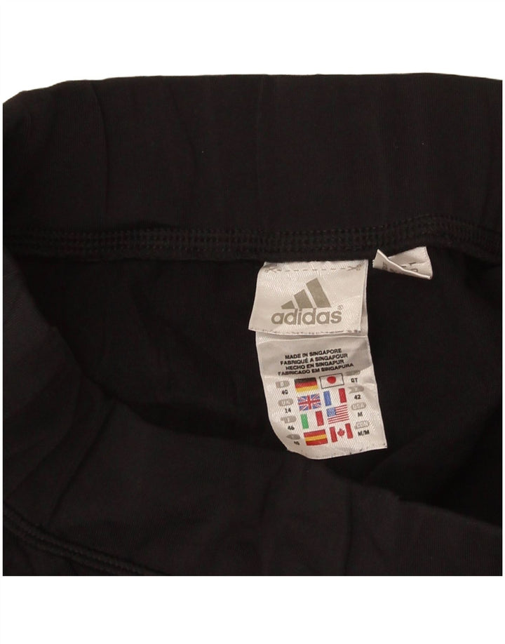 Leggings Capri Adidas pentru femei UK 14, mare, negru, poliester color bloc
