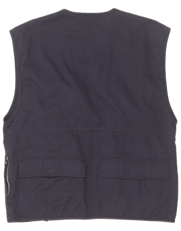Master Mens Utility Gilet UK 42 XL Bleumarin Poliester