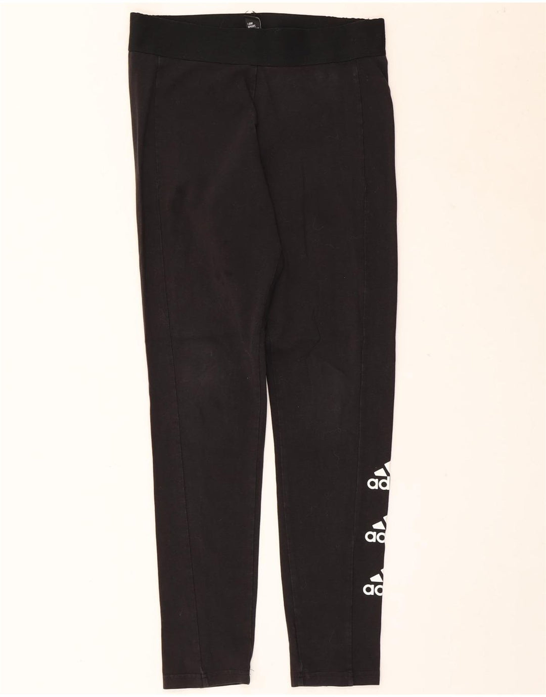 Leggings grafic Adidas pentru femei UK 12/14 Medium Black