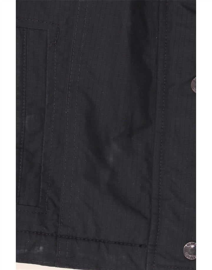 Jachetă Windbreaker pentru femei Hollister, cu glugă, UK 10, poliester, albastru marin mic