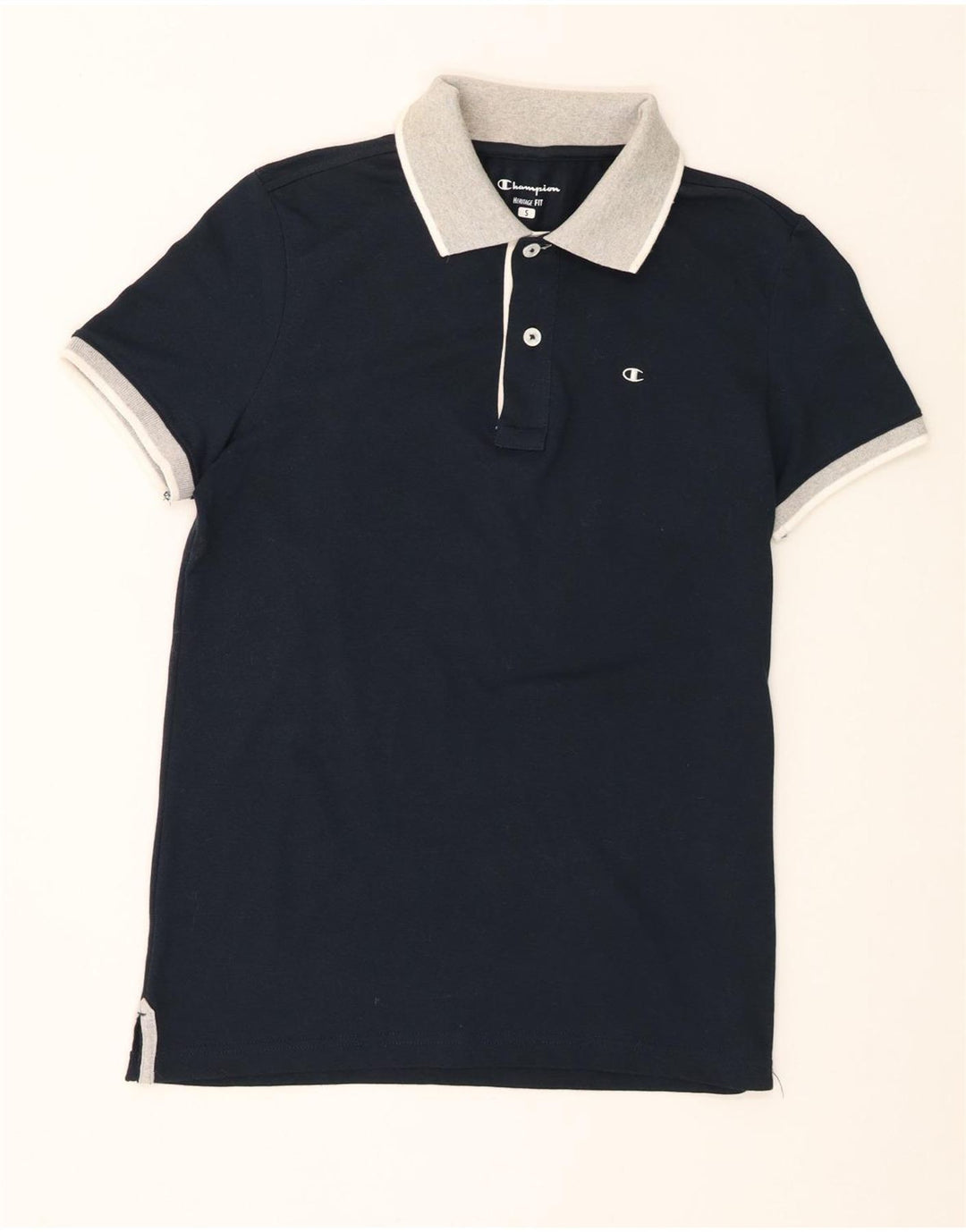 Tricou polo Champion pentru bărbați, bumbac, albastru bleumarin