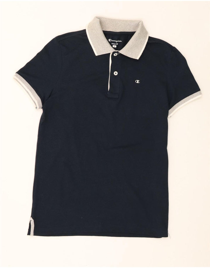 Tricou polo Champion pentru bărbați, bumbac, albastru bleumarin