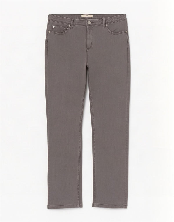 Marks & Spencer Blugi crop subțiri pentru femei UK 12 Medium L30 L26 Bumbac gri