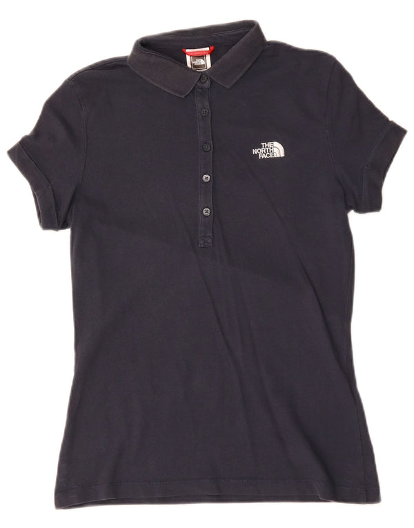 Cămașă polo The North Face pentru femei UK 10 Small Navy Blue Bumbac