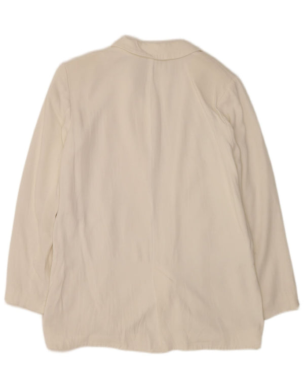 Jachetă Blazer oversize pentru femei Zara UK 10 Small White