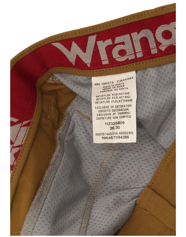 Pantaloni cargo drepti pentru bărbați Wrangler W36 L30 nailon maro