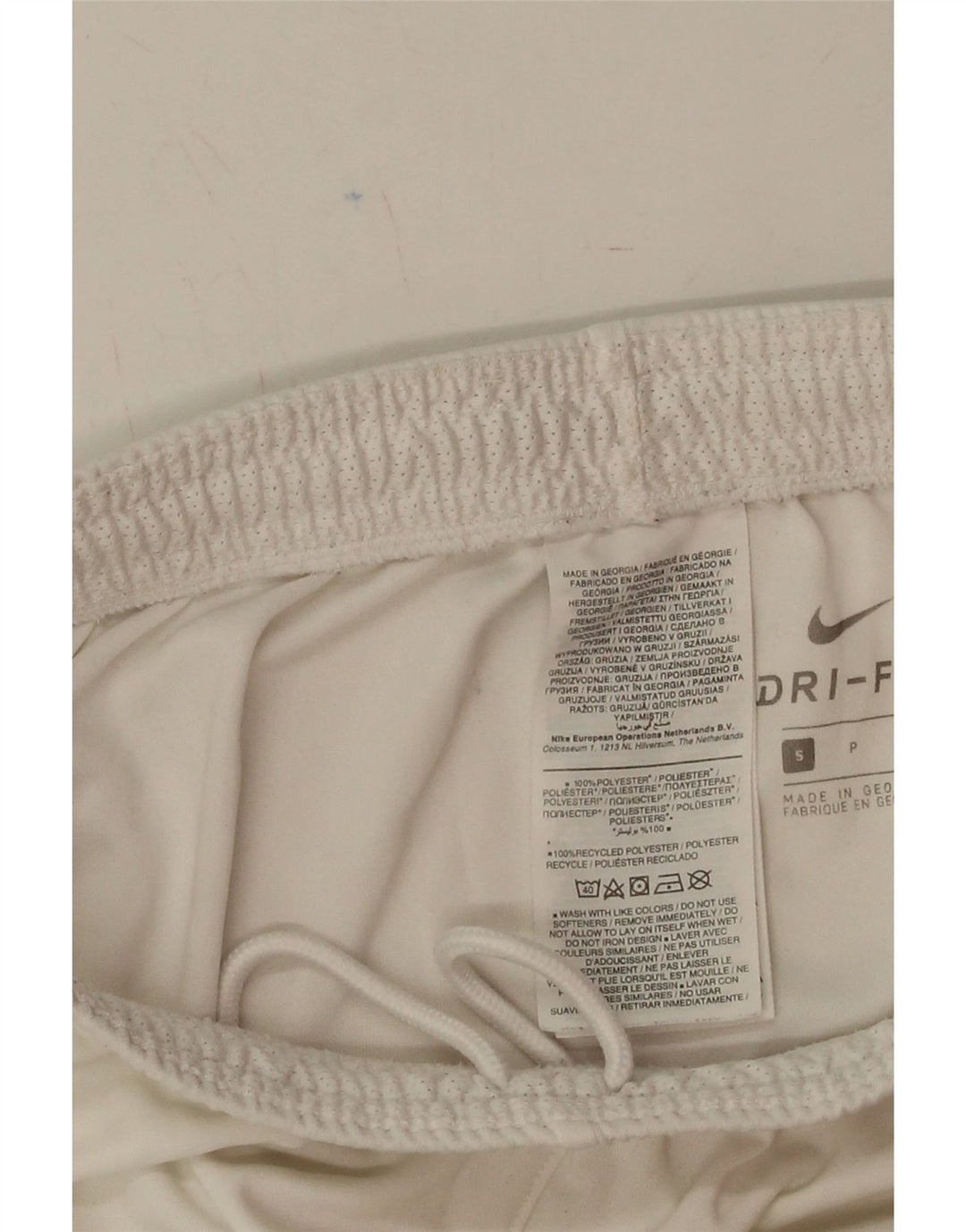 NIKE Mens Dri Fit Sport Shorts Small  White Polyester Vintage Nike and Second-Hand Nike from Messina Hembry 