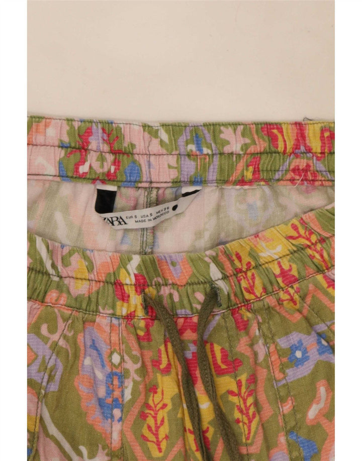 Pantaloni scurti chino dama Zara Mici W26 Multicolor Floral
