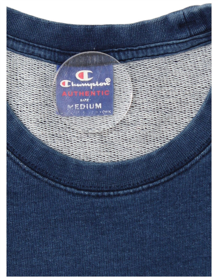 CHAMPION Mens Sweatshirt Jumper Medium Blue Cotton