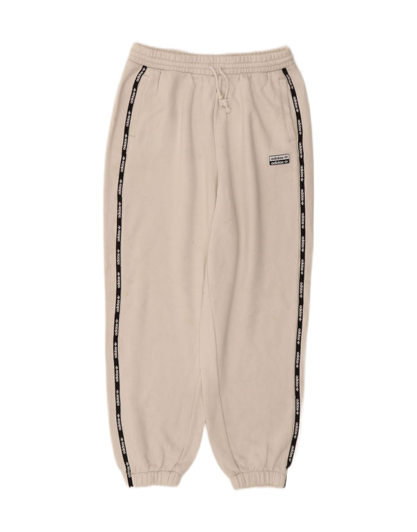 Pantaloni de trening cu grafic pentru femei Adidas Pantaloni de jogging UK 18 XL Sport alb