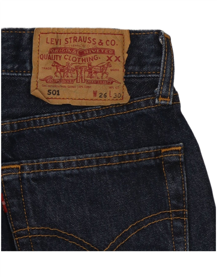 Blugi drepti 501 pentru femei Levi's W26 L30 bleumarin