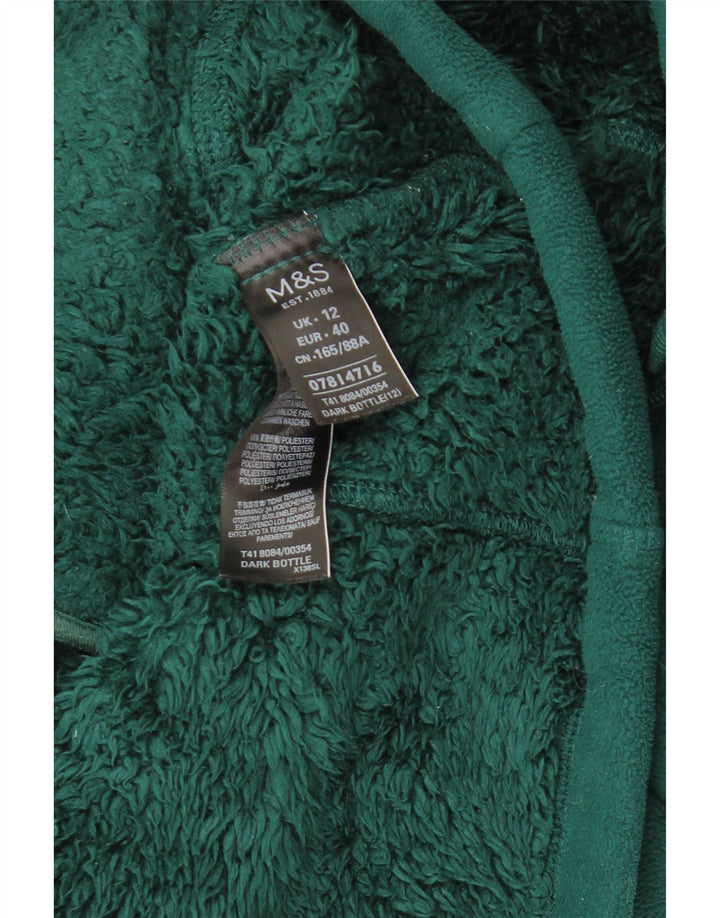 Jachetă fleece pentru femei Marks & Spencer UK 12 Poliester verde mediu