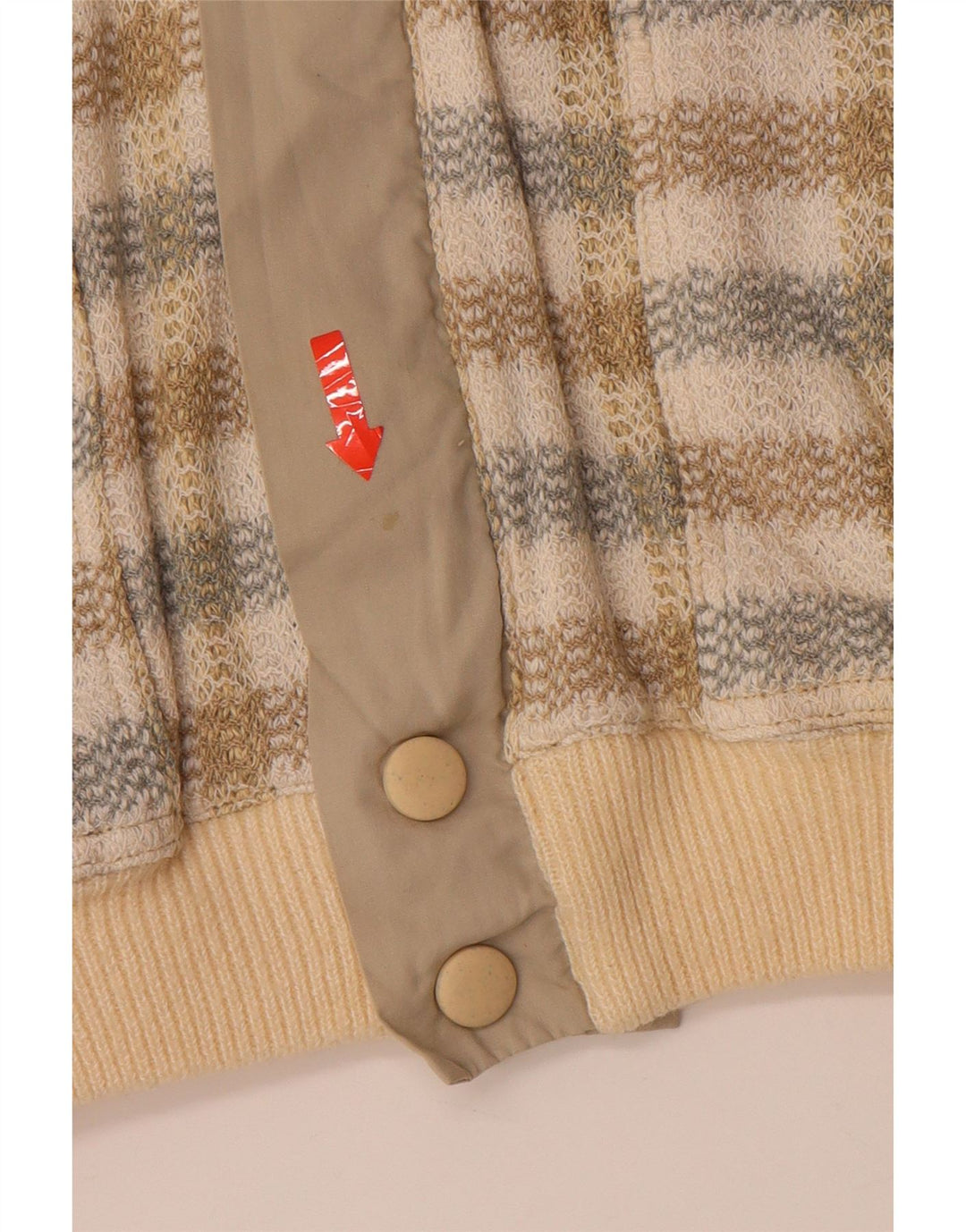 Jachetă bomber pentru bărbați HEMMOND UK 38, bumbac cu carouri, bej mediu