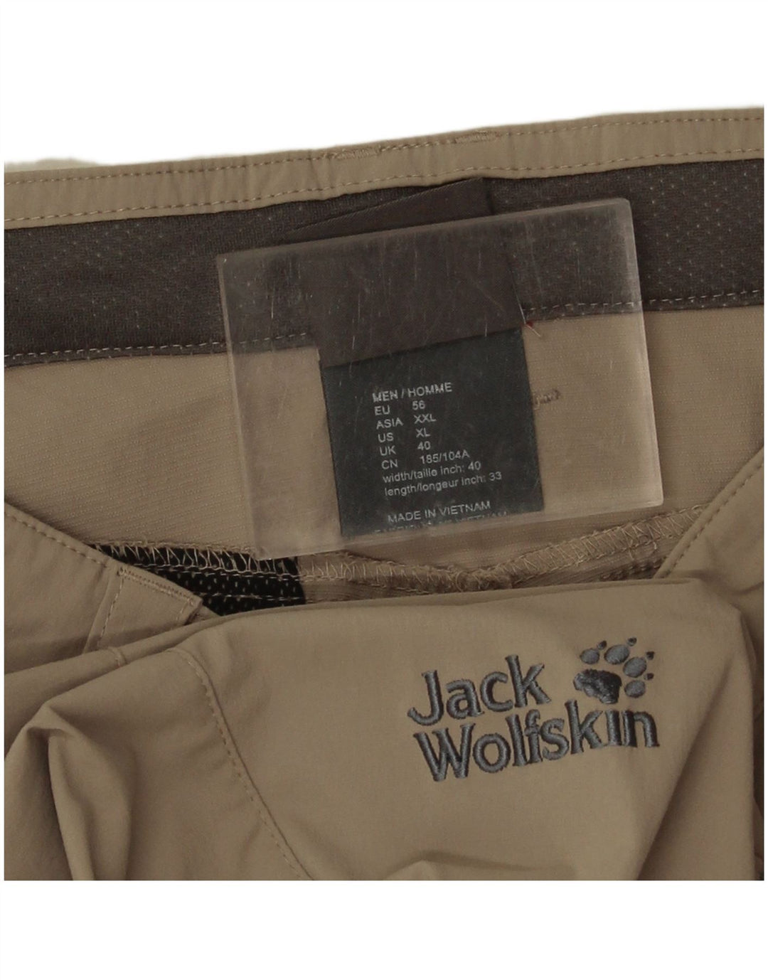 Pantaloni de drumeție pentru bărbați Jack Wolfskin L40 L34 Kaki Poliamidă