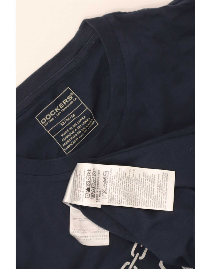 Tricou grafic Dockers pentru bărbați Khakis Top mediu din bumbac bleumarin