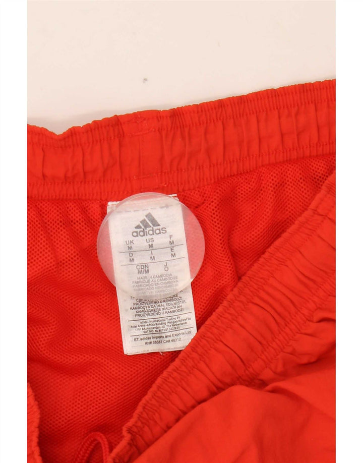 Pantaloni scurți de înot Adidas pentru bărbați, nailon roșu mediu