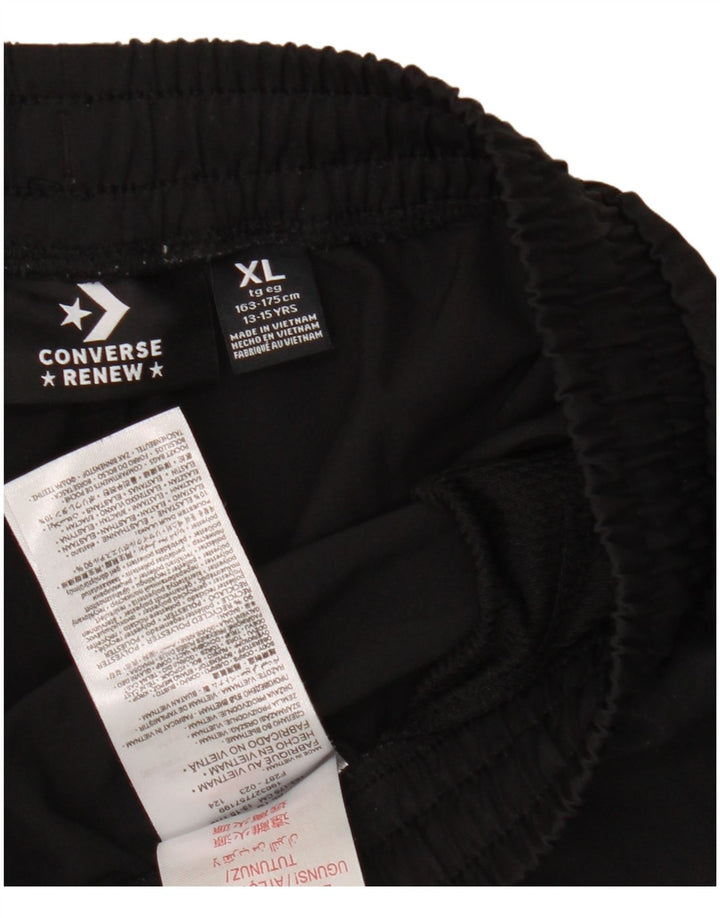 Pantaloni scurti sport grafic Converse pentru băieți 13-14 ani XL poliester negru