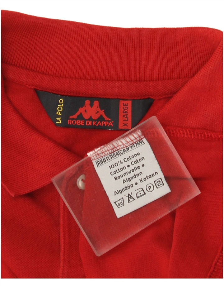 Cămașă polo pentru bărbați Kappa XL bumbac roșu